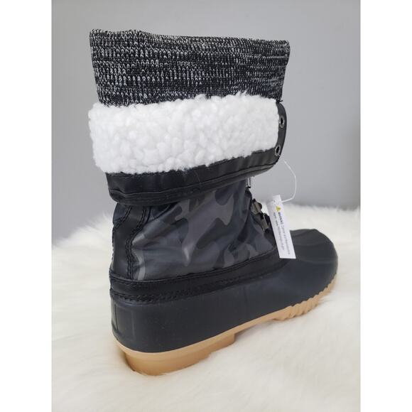 NEW Henry Ferrera Army Grey Camo Boot Duck Mission 52 Women Size 8 Rain Combat - Picture 4 of 9